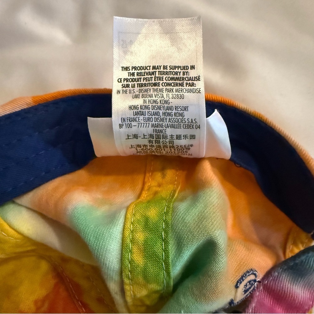 Like New Disney Parks Mickey Mouse Pastel Tie Dye Baseball Hat - Picture 4 of 6